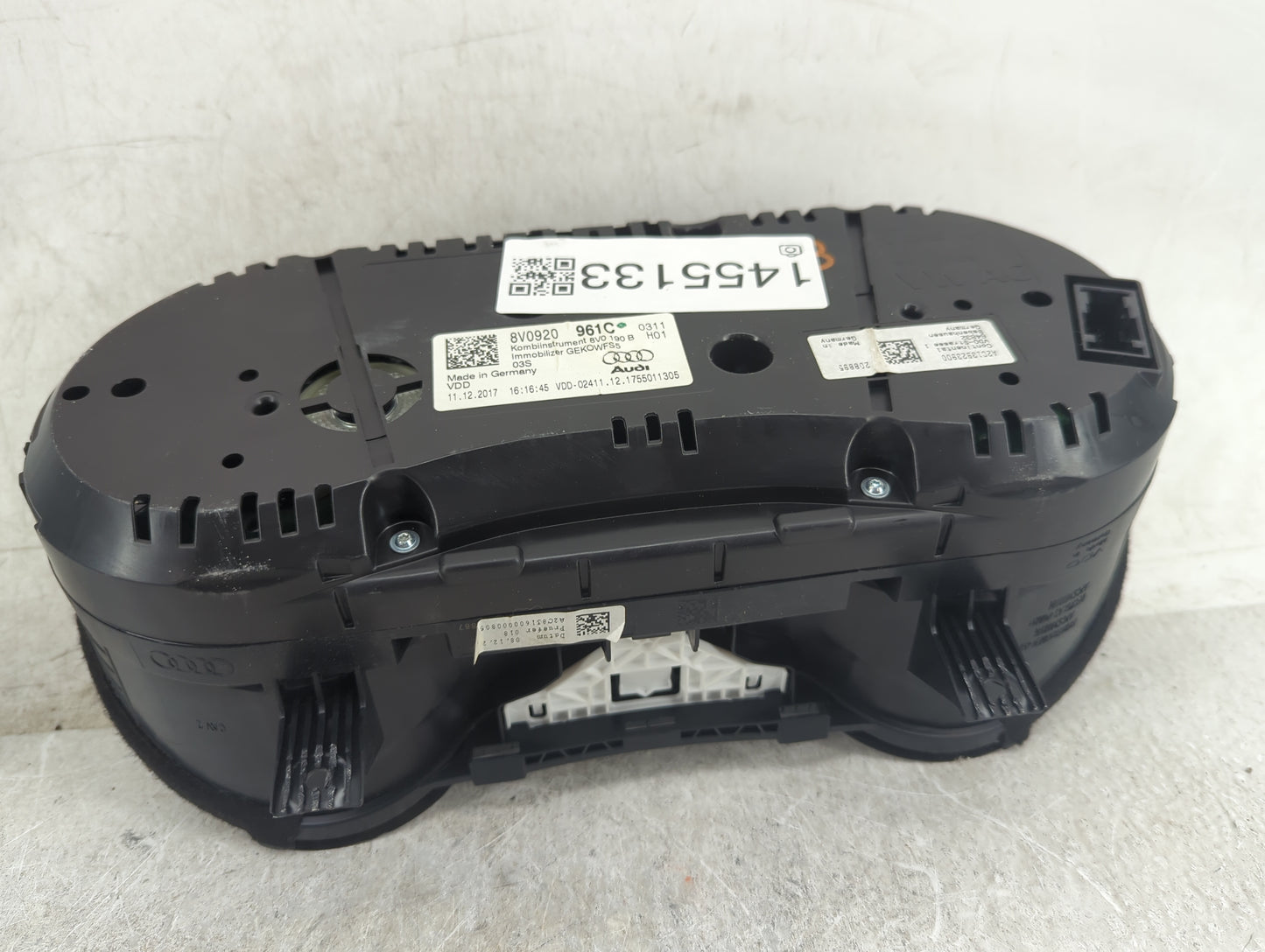 2017-2018 Audi A3 Instrument Cluster Speedometer Gauges P/N:8V0920961C 8V0920190B Miles:163K Fits Fits 2017 2018 OEM Used Au