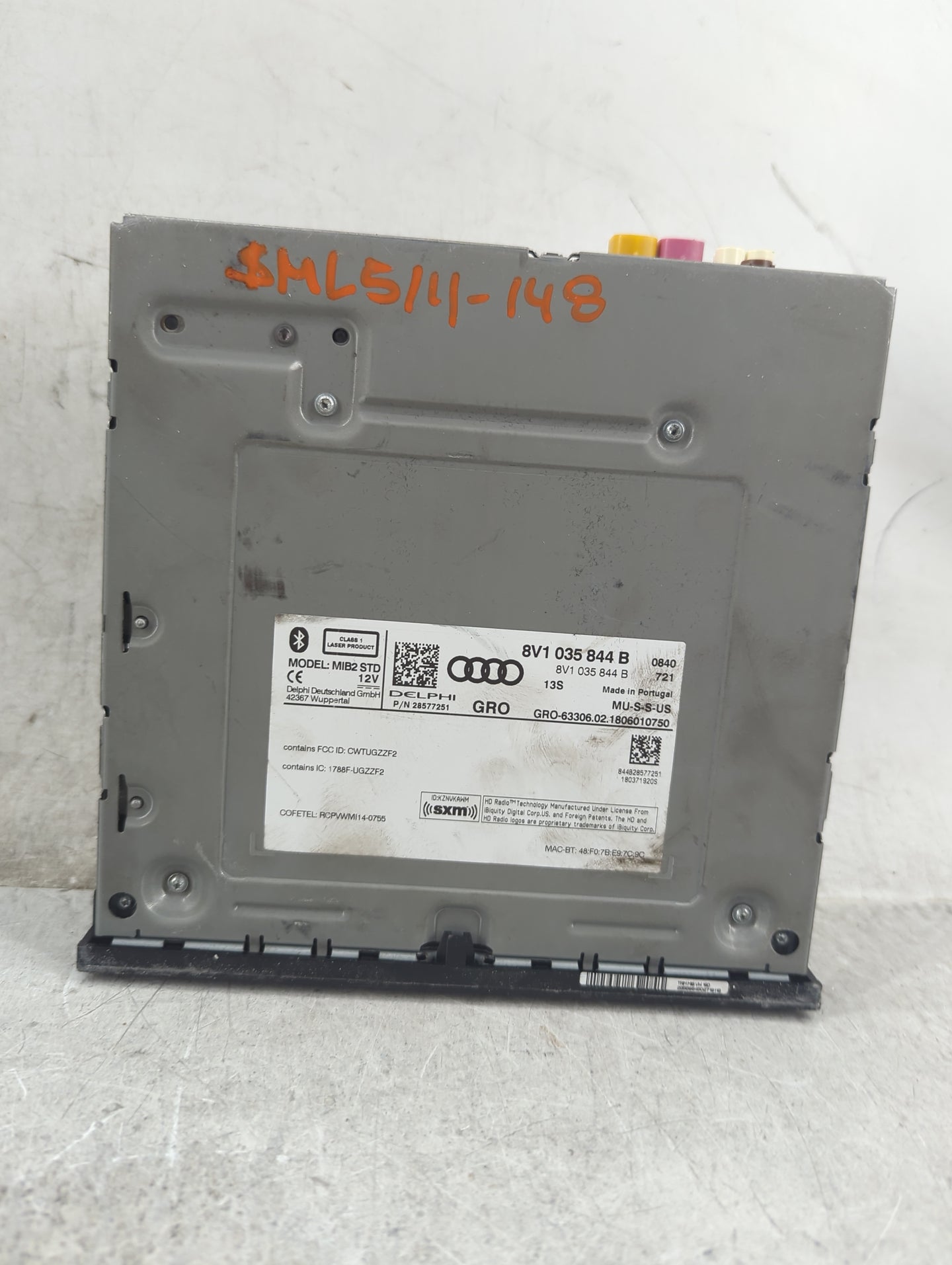 2015-2018 Audi A3 Radio AM FM Cd Player Receiver Replacement P/N:8V1035844B 28577251, CWTUGZZF2 Fits Fits 2015 2016 2017 201
