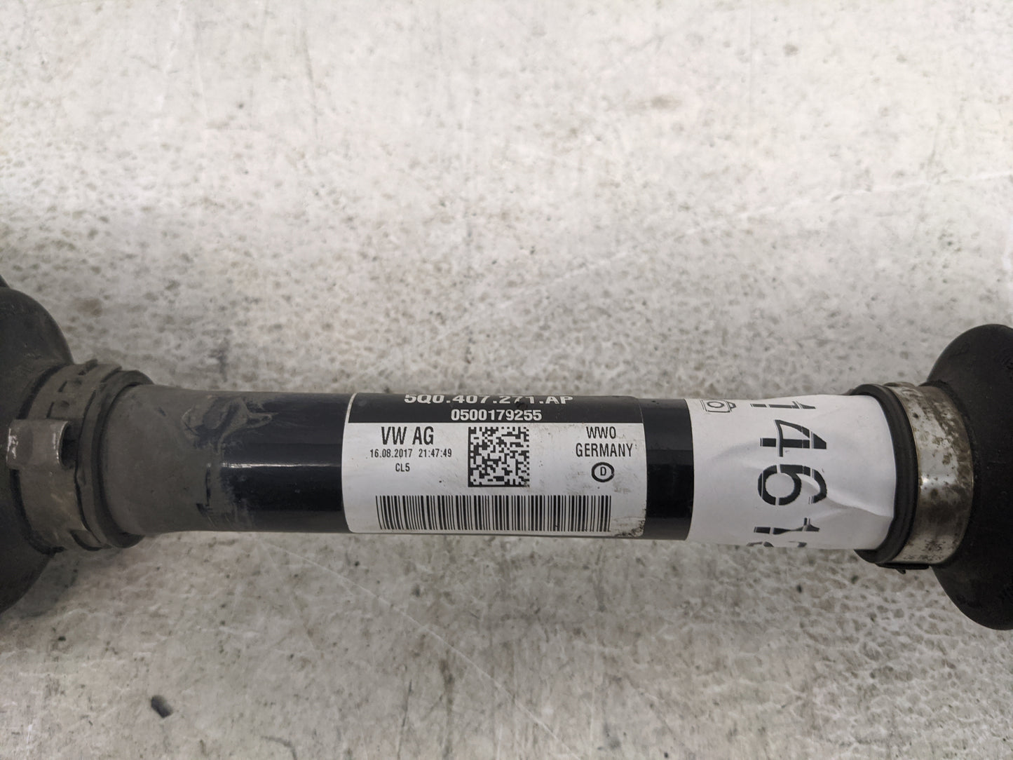 2015-2018 Audi A3 Axle Shaft Front Driver Cv C/v - Oemusedautoparts1.com