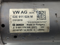 2017-2018 Audi A3 Car Starter Motor Solenoid OEM P/N:02E 911 024 M Fits Fits 2017 2018 2019 OEM Used Auto Parts - Oemusedaut