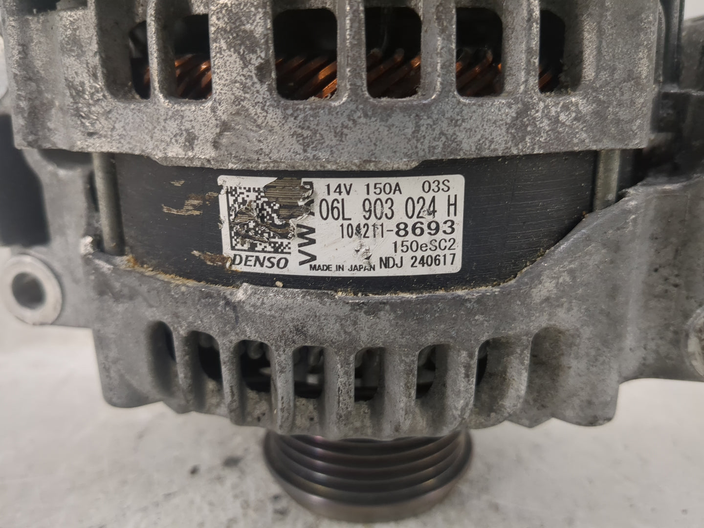 2017-2020 Audi A4 Alternator Replacement Generator Charging Assembly Engine OEM P/N:06L 903 024 H Fits Fits 2017 2018 2019 2