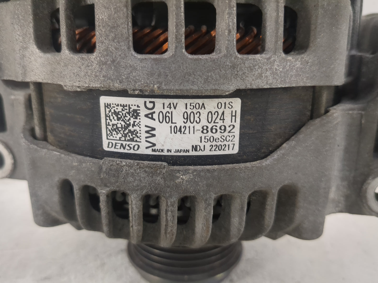 2017-2020 Audi A4 Alternator Replacement Generator Charging Assembly Engine OEM P/N:06L 903 024 H Fits Fits 2017 2018 2019 2