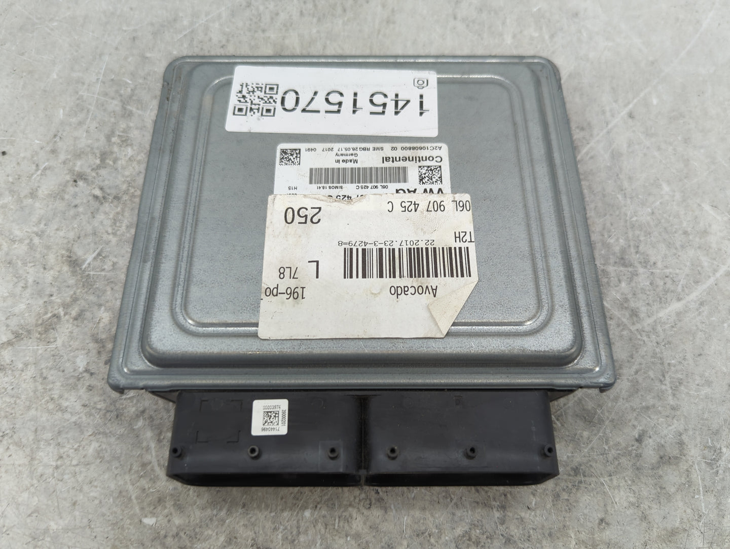 2018-2019 Audi A4 PCM Engine Control Computer ECU ECM PCU OEM P/N:06L907425C A2C10608800 Fits Fits 2018 2019 OEM Used Auto P