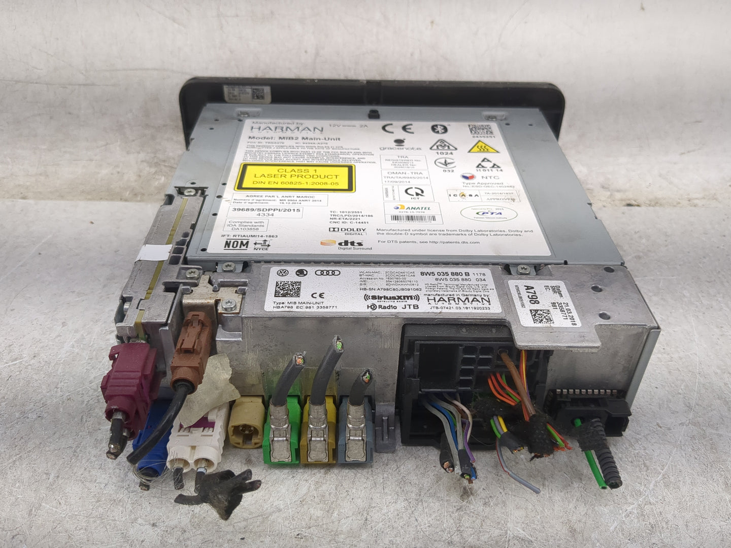 2017-2019 Audi A4 Radio AM FM Cd Player Receiver Replacement P/N:T8GA270 6434A-A270, 8W5 035 880 B Fits Fits 2017 2018 2019 