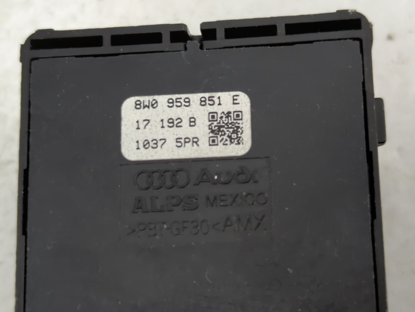2017-2019 Audi A4 Master Power Window Switch Replacement Driver Side Left P/N:8W0959851E Fits Fits 2017 2018 2019 OEM Used A