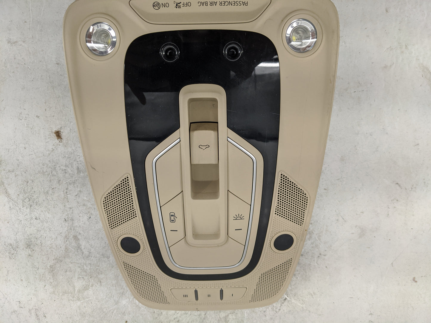 2017-2018 Audi A4 Overhead Roof Console Tan - Oemusedautoparts1.com