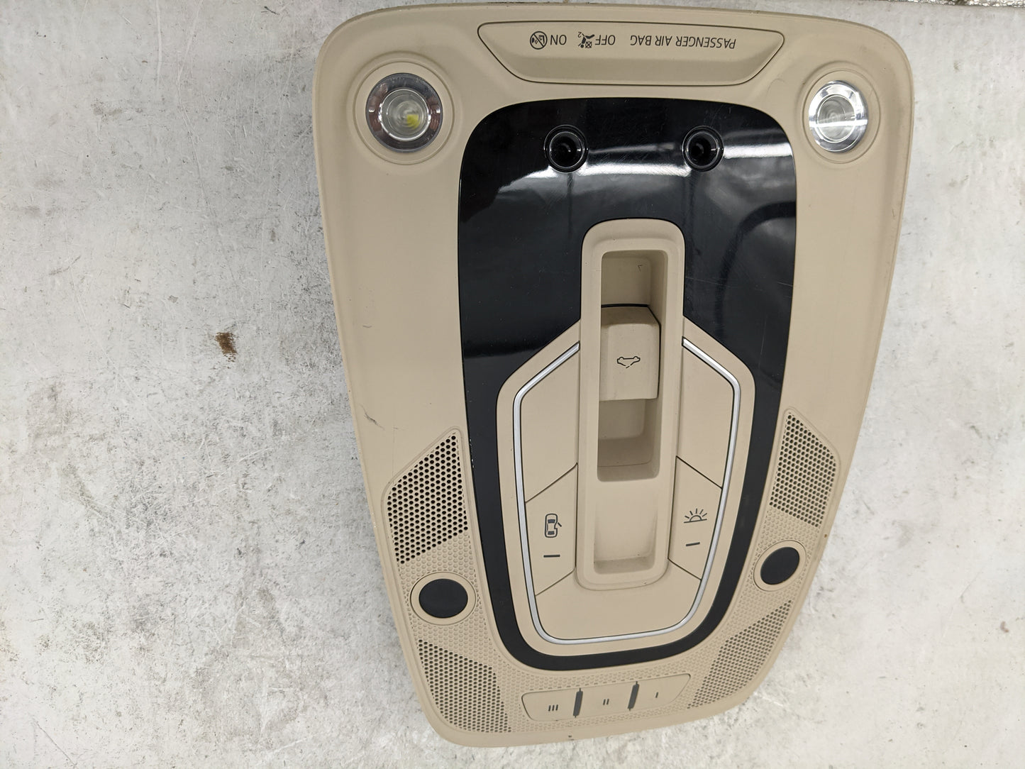 2017-2018 Audi A4 Overhead Roof Console Tan - Oemusedautoparts1.com