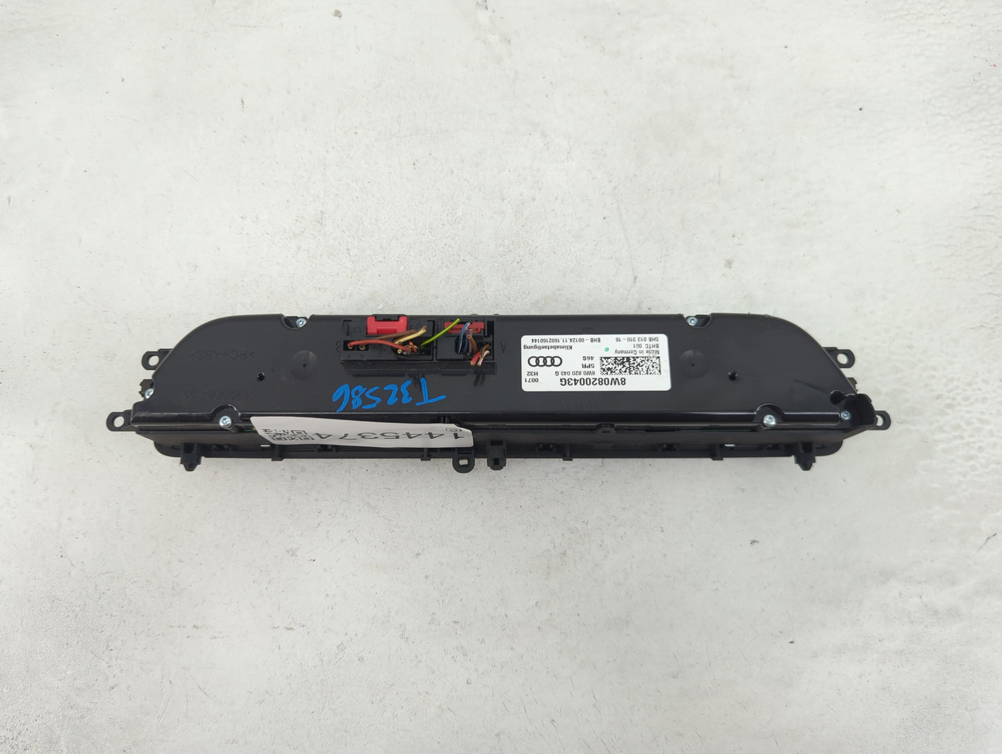 2018 Audi A5 Climate Control Module Temperature AC/Heater Replacement P/N:8W0820043G 5HB013310-16 Fits Fits 2017 2019 2020 O