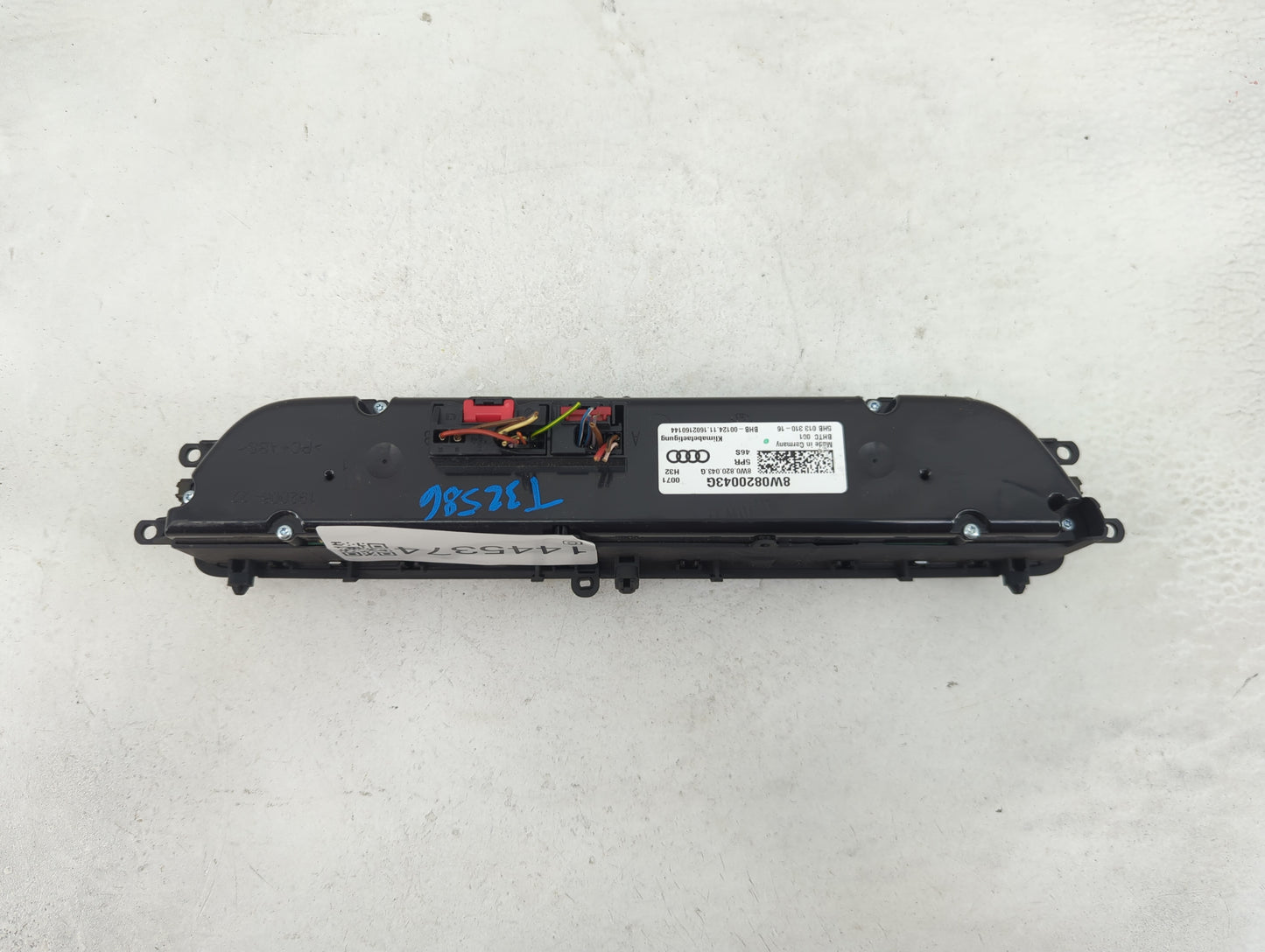 2018 Audi A5 Climate Control Module Temperature AC/Heater Replacement P/N:8W0820043G 5HB013310-16 Fits Fits 2017 2019 2020 O