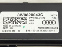 2018 Audi A5 Climate Control Module Temperature AC/Heater Replacement P/N:8W0820043G 5HB013310-16 Fits Fits 2017 2019 2020 O