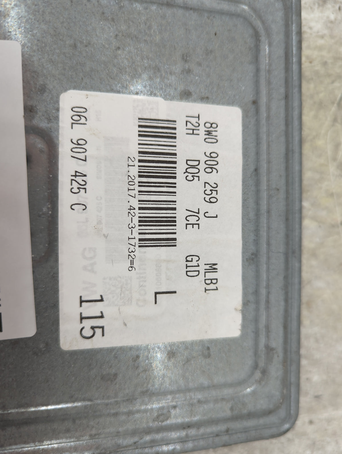 2018 Audi A5 PCM Engine Control Computer ECU ECM PCU OEM P/N:8W0906259J 06L907425C Fits Fits 2019 OEM Used Auto Parts - Oemu