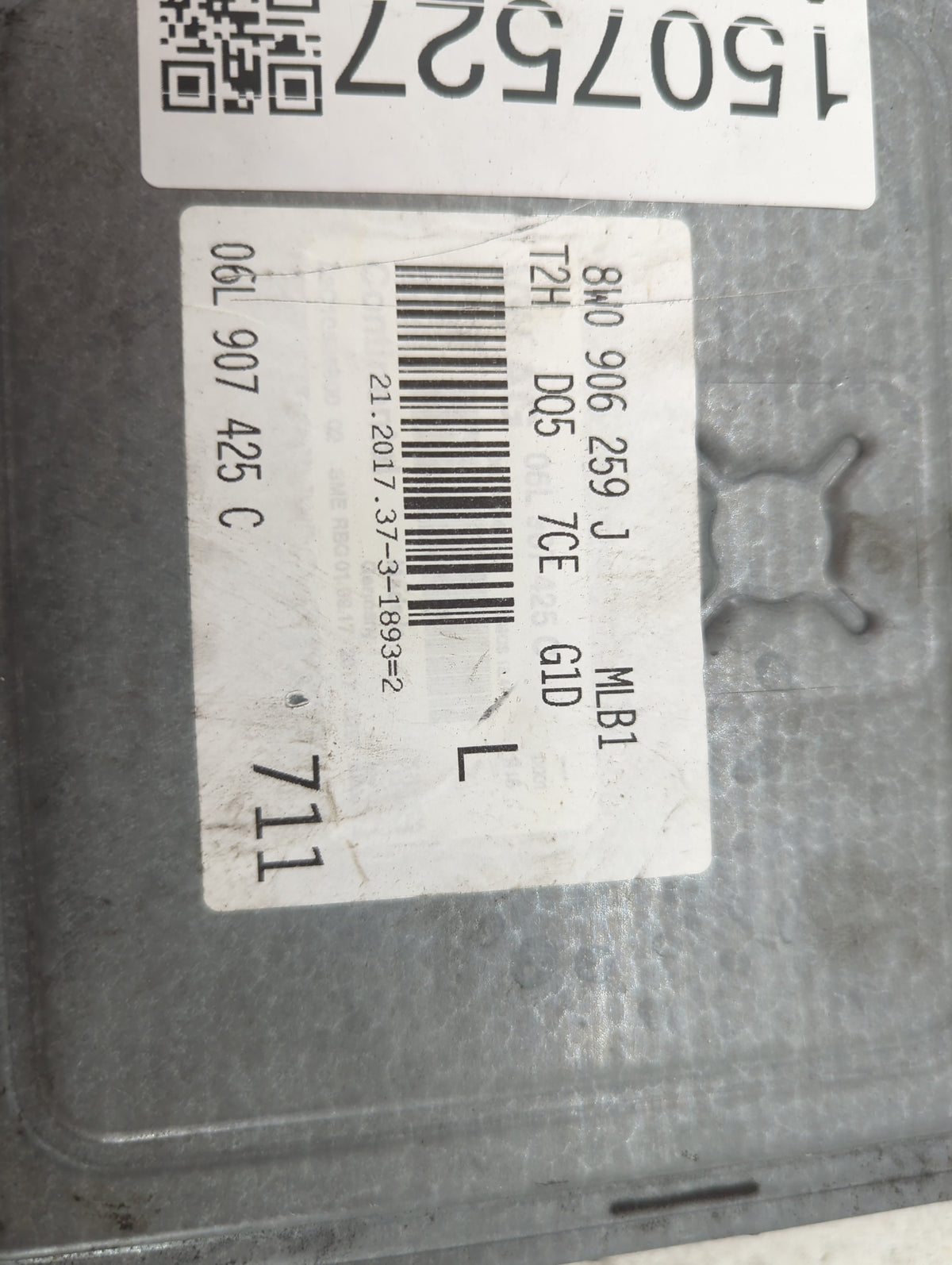 2018 Audi A5 PCM Engine Control Computer ECU ECM PCU OEM P/N:8W0906259J 06L907425C Fits Fits 2019 OEM Used Auto Parts - Oemu