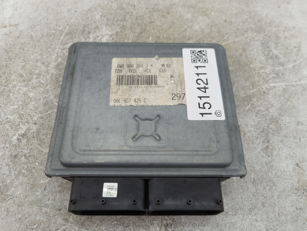 2018 Audi A5 PCM Engine Control Computer ECU ECM PCU OEM P/N:8W0 906 259 J 06L 907 425 C Fits Fits 2019 OEM Used Auto Parts 