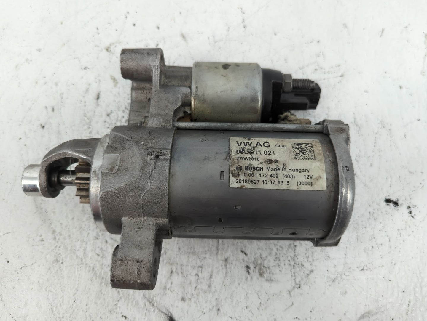 2018 Audi A5 Car Starter Motor Solenoid OEM P/N:20180627 27062018 Fits Fits 2017 2019 2020 OEM Used Auto Parts - Oemusedauto