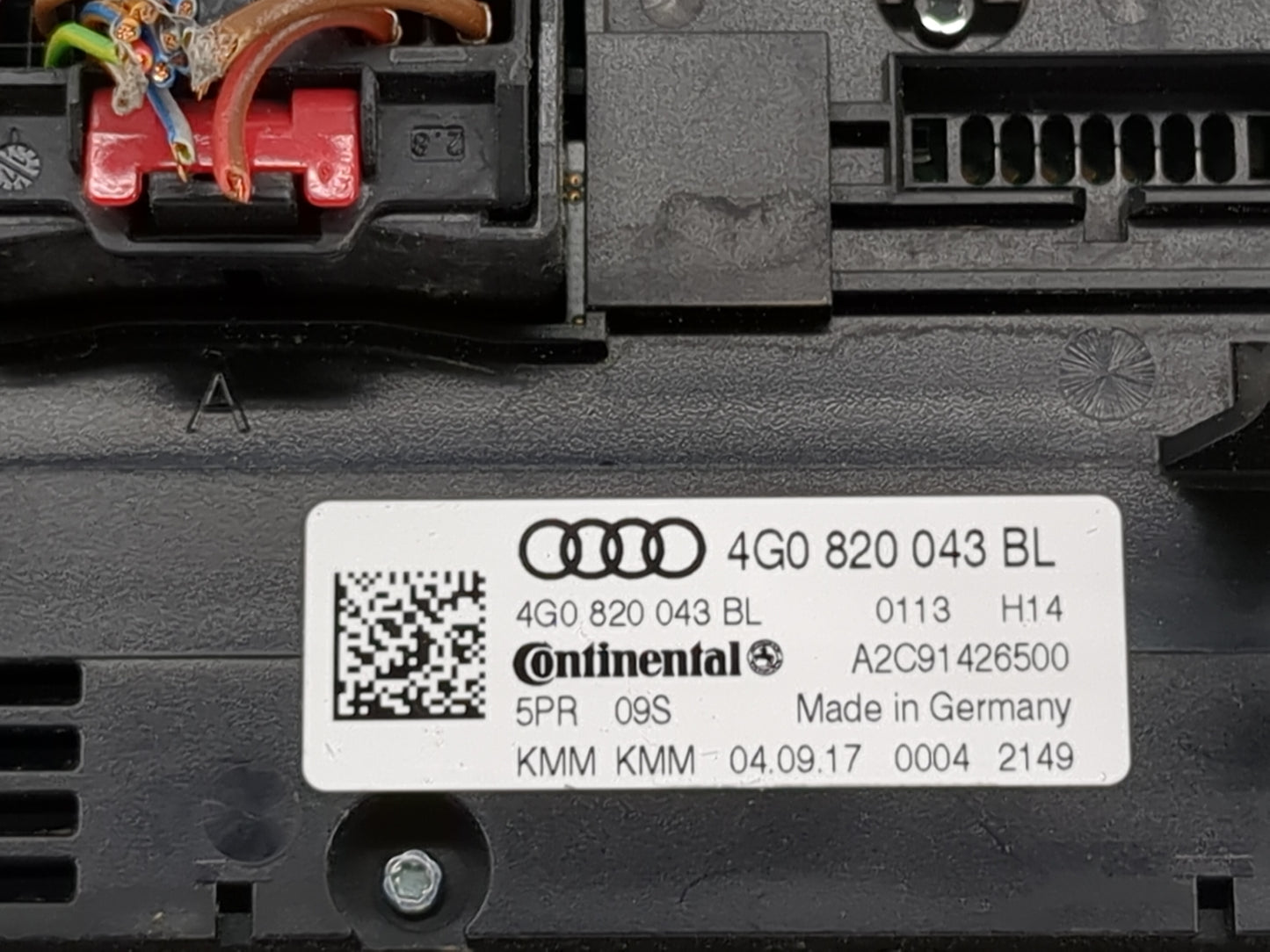 2012-2017 Audi A6 Climate Control Module Temperature AC/Heater Replacement P/N:4G0 820 043 BL Fits OEM Used Auto Parts - Oem