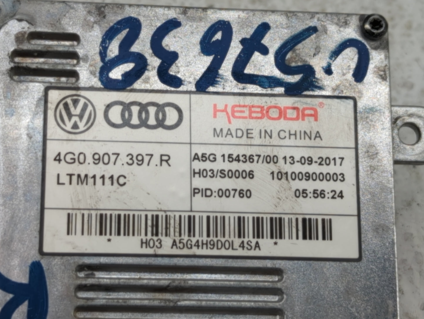 2018 Audi A6 Headlight Ballast Head Light - Oemusedautoparts1.com
