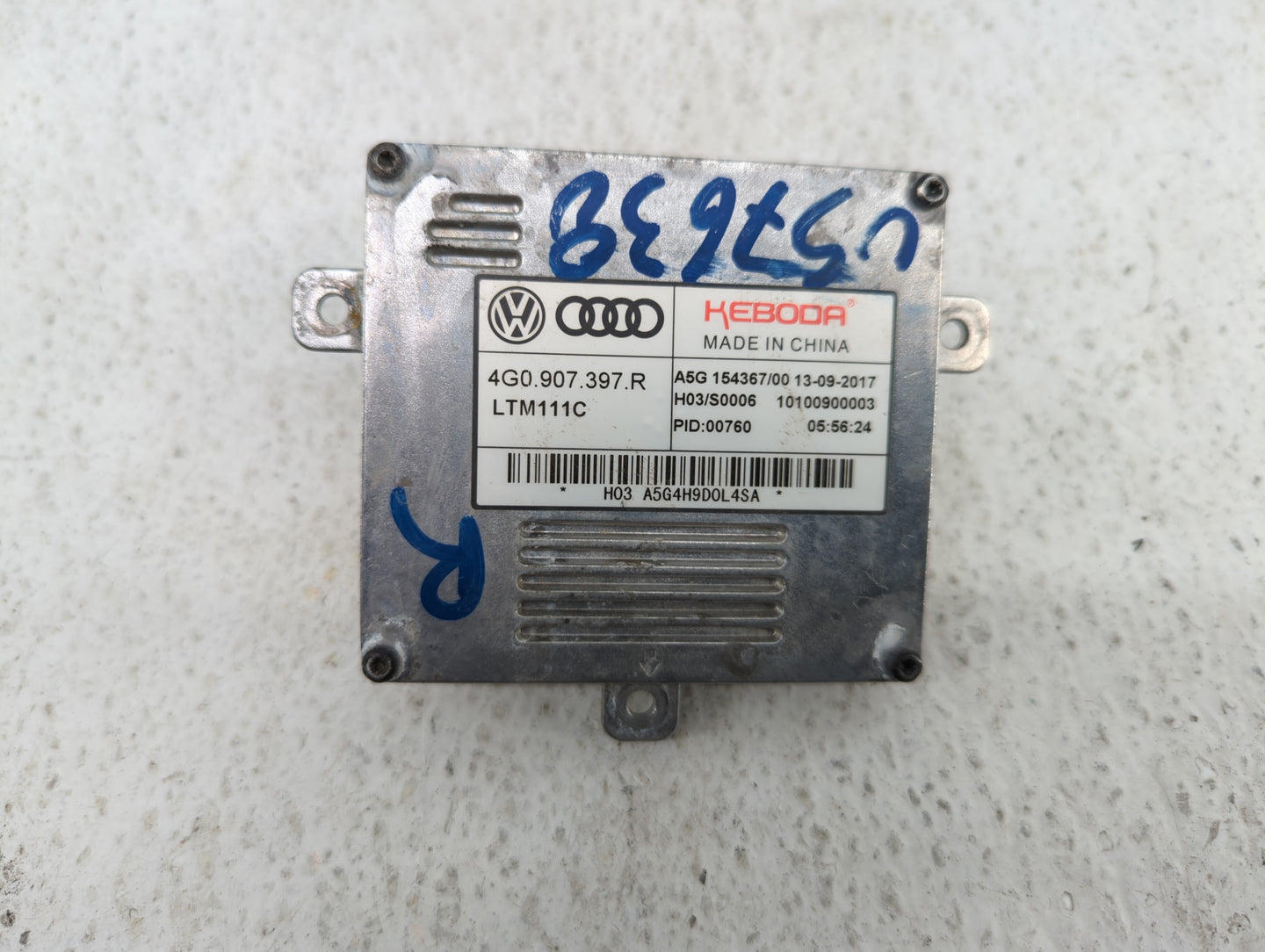 2018 Audi A6 Headlight Ballast Head Light - Oemusedautoparts1.com