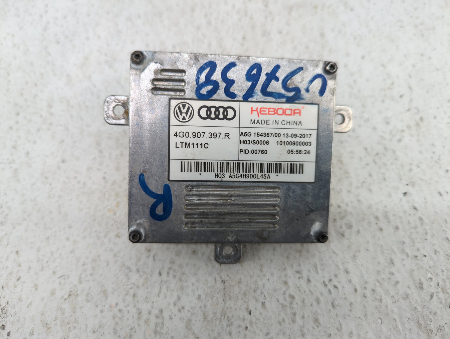 2018 Audi A6 Headlight Ballast Head Light - Oemusedautoparts1.com