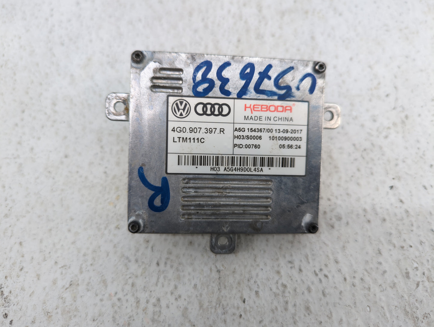 2018 Audi A6 Headlight Ballast Head Light - Oemusedautoparts1.com