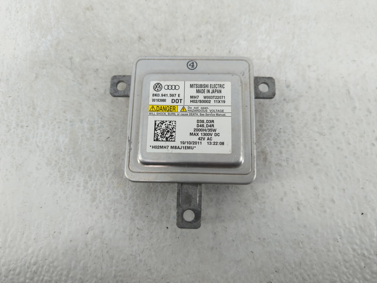 2018 Audi A7 Headlight Ballast Head Light - Oemusedautoparts1.com