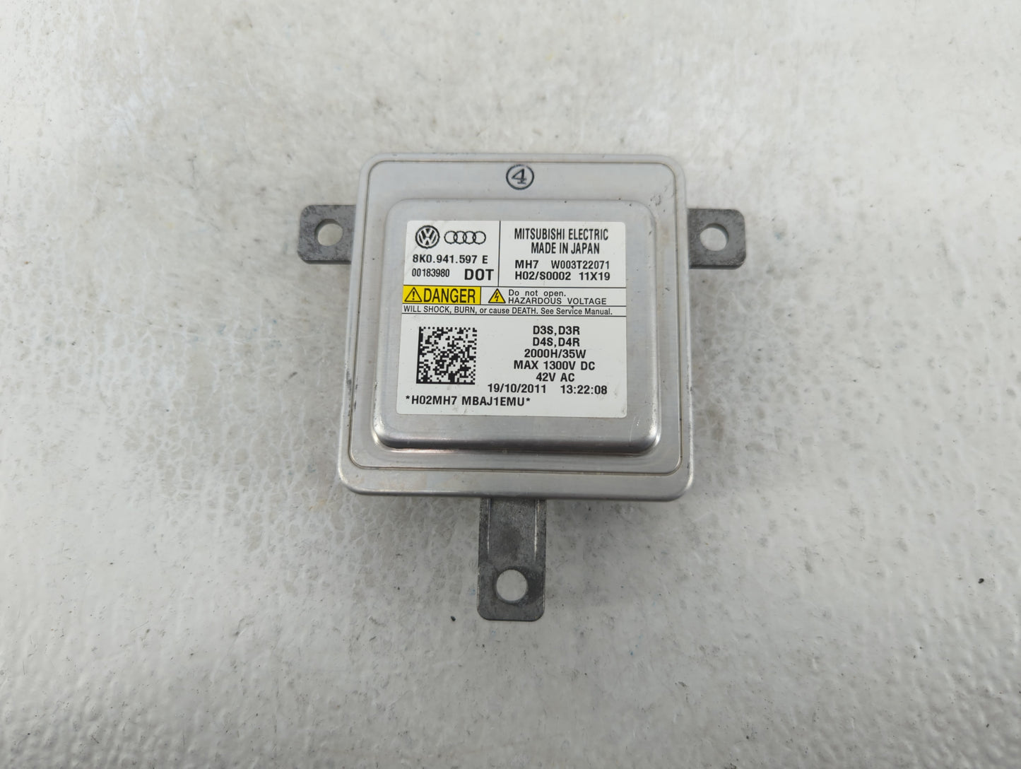 2018 Audi A7 Headlight Ballast Head Light - Oemusedautoparts1.com