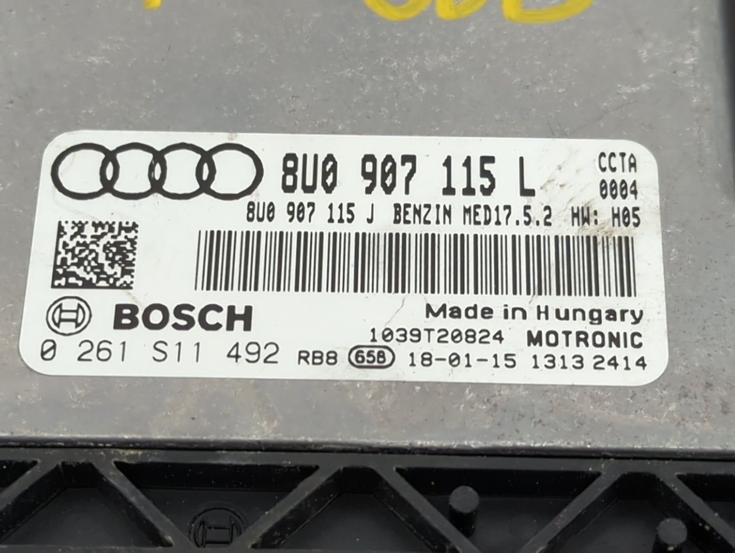 2016-2018 Audi Q3 PCM Engine Control Computer ECU ECM PCU OEM P/N:8U0907115L 8U0907115J, 0261S11492 Fits Fits 2016 2017 2018