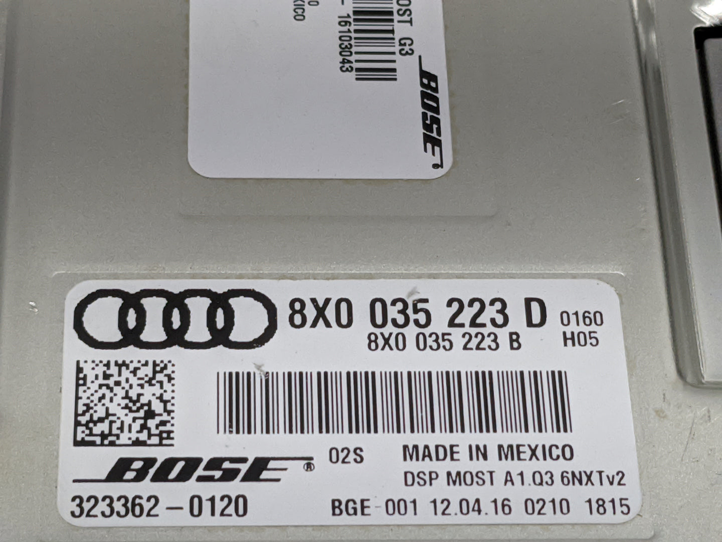 2015-2018 Audi Q3 Radio Speaker Amplifier - Oemusedautoparts1.com