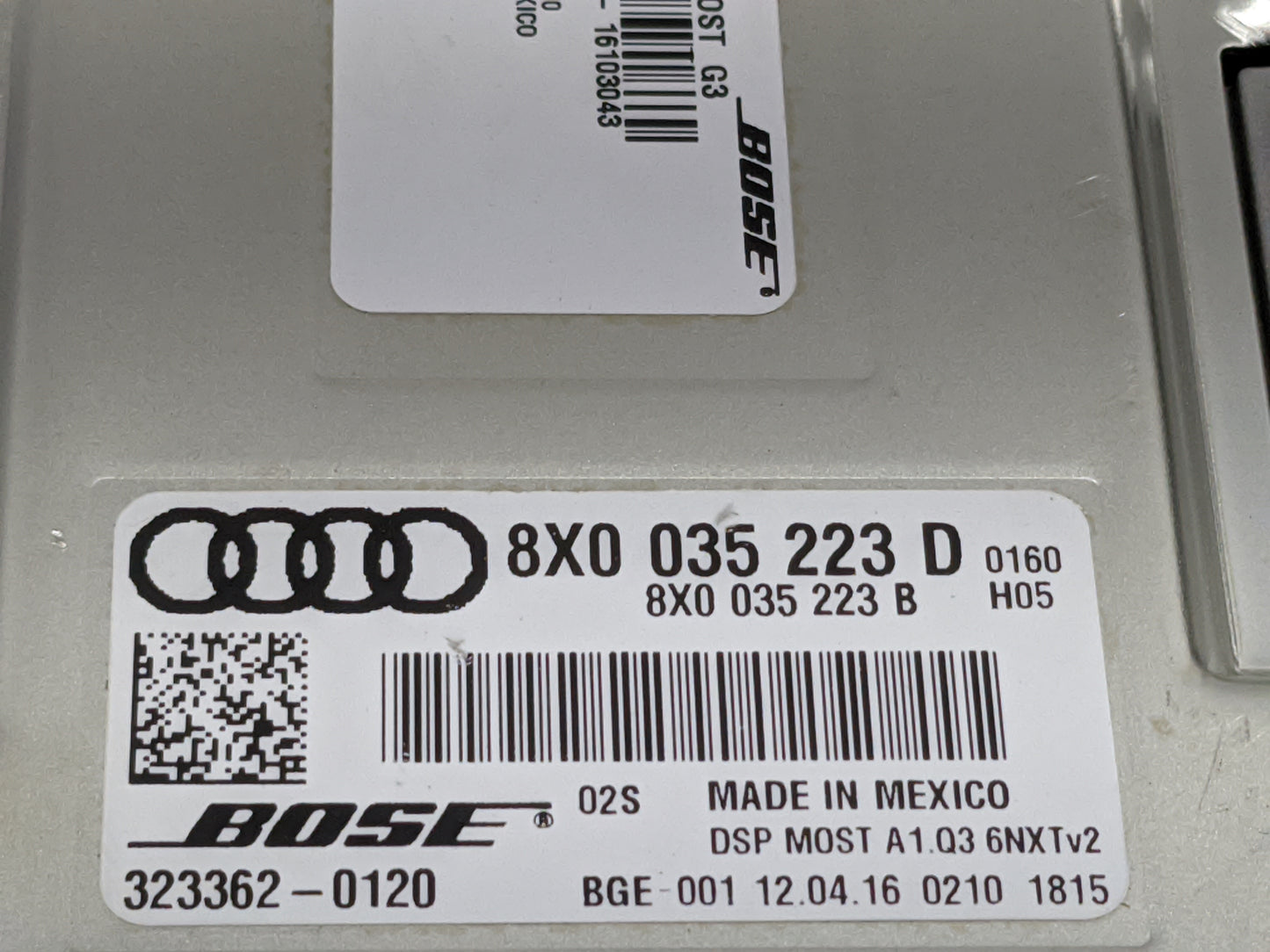 2015-2018 Audi Q3 Radio Speaker Amplifier - Oemusedautoparts1.com