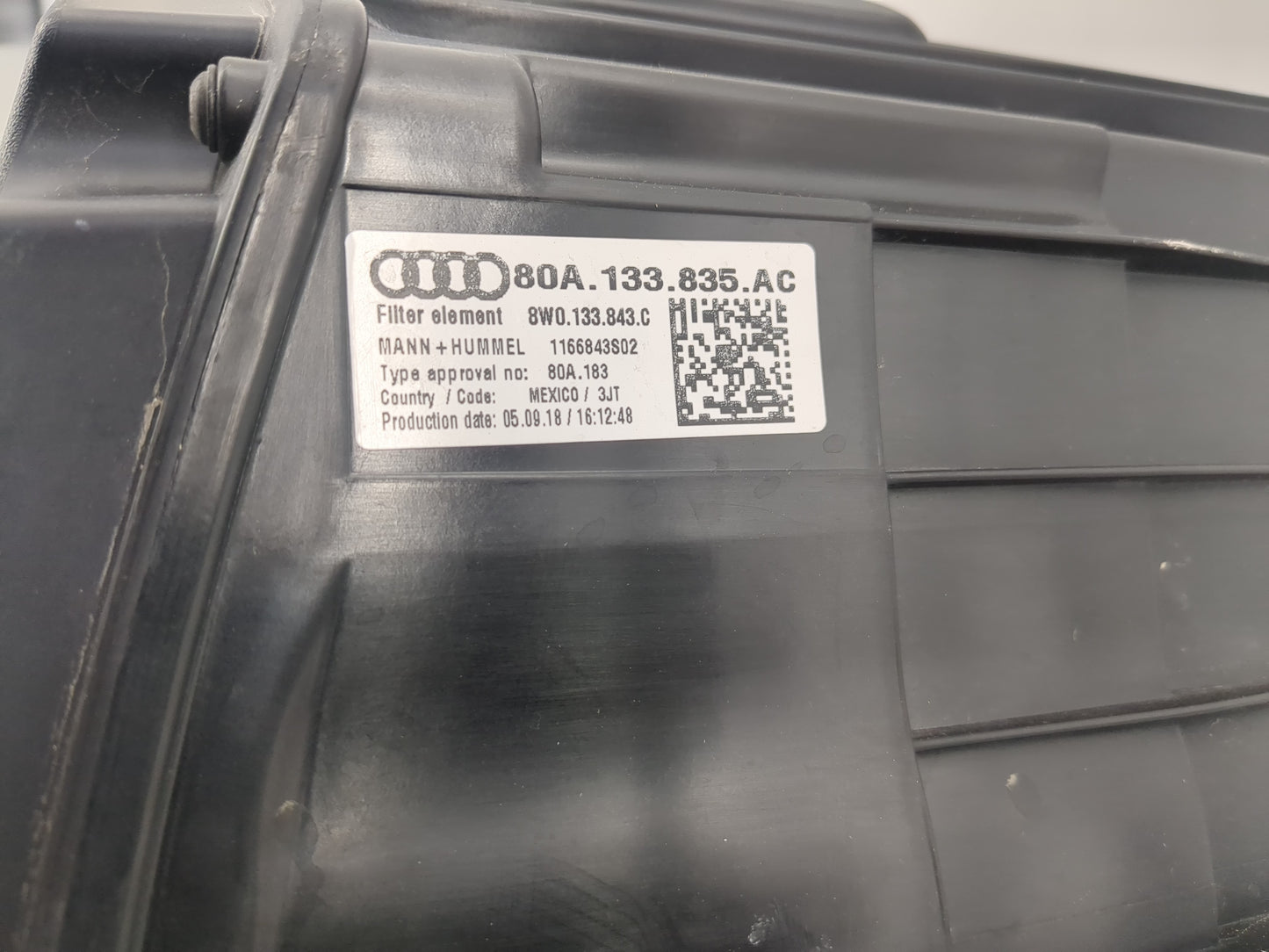2018-2019 Audi Q5 Air Cleaner Intake-duct Hose Tube - Oemusedautoparts1.com