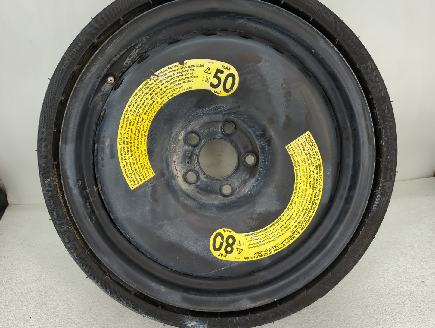 2018-2022 Audi Q5 Spare Donut Tire Wheel Rim Oem - Oemusedautoparts1.com