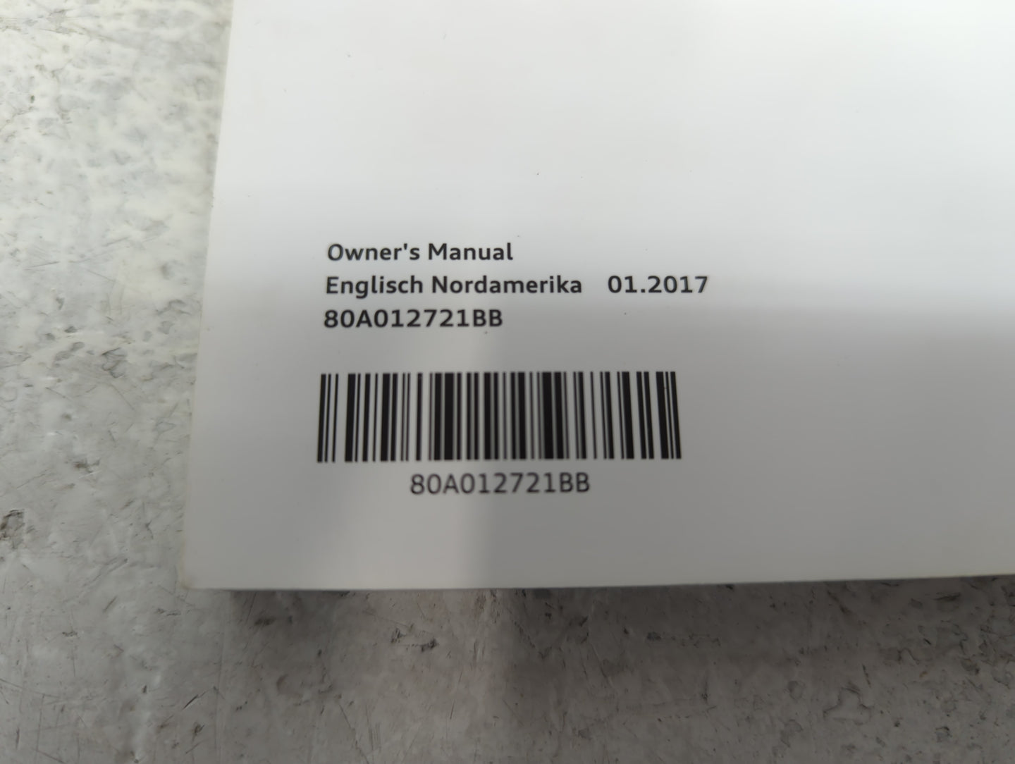2018 Audi Q5 Owners Manual Book Guide P/N:80A012721BB OEM Used Auto Parts - Oemusedautoparts1.com