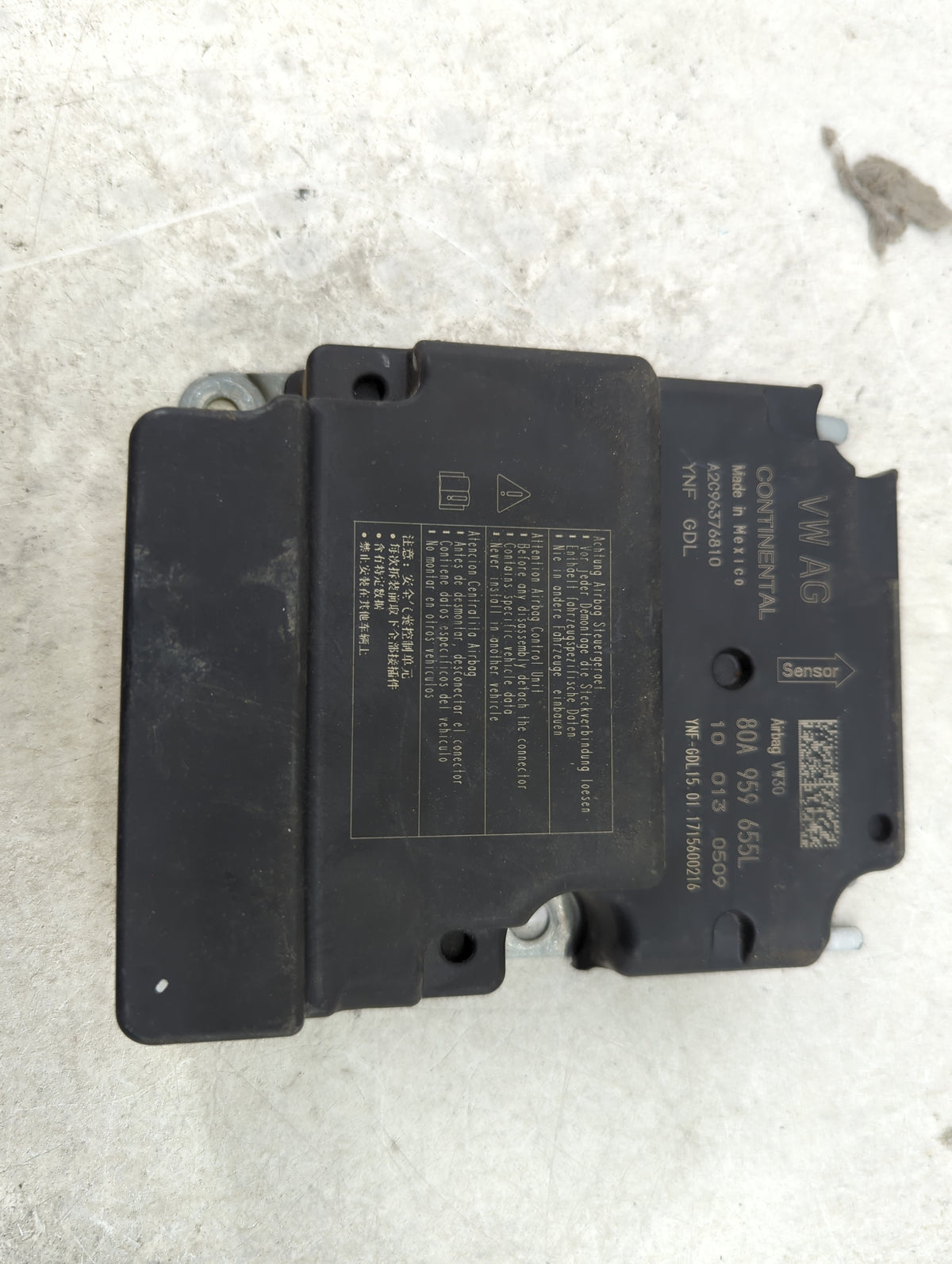 2018-2020 Audi Q5 Safety Restraint Srs Airbag Control Module - Oemusedautoparts1.com