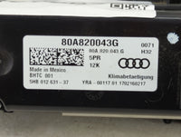 2018-2020 Audi Q5 Climate Control Module Temperature AC/Heater Replacement P/N:80A820043G Fits Fits 2017 2018 2019 2020 OEM 