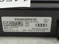 2018-2020 Audi Q5 Climate Control Module Temperature AC/Heater Replacement P/N:8W0820043G 80A820043K Fits Fits 2017 2018 201