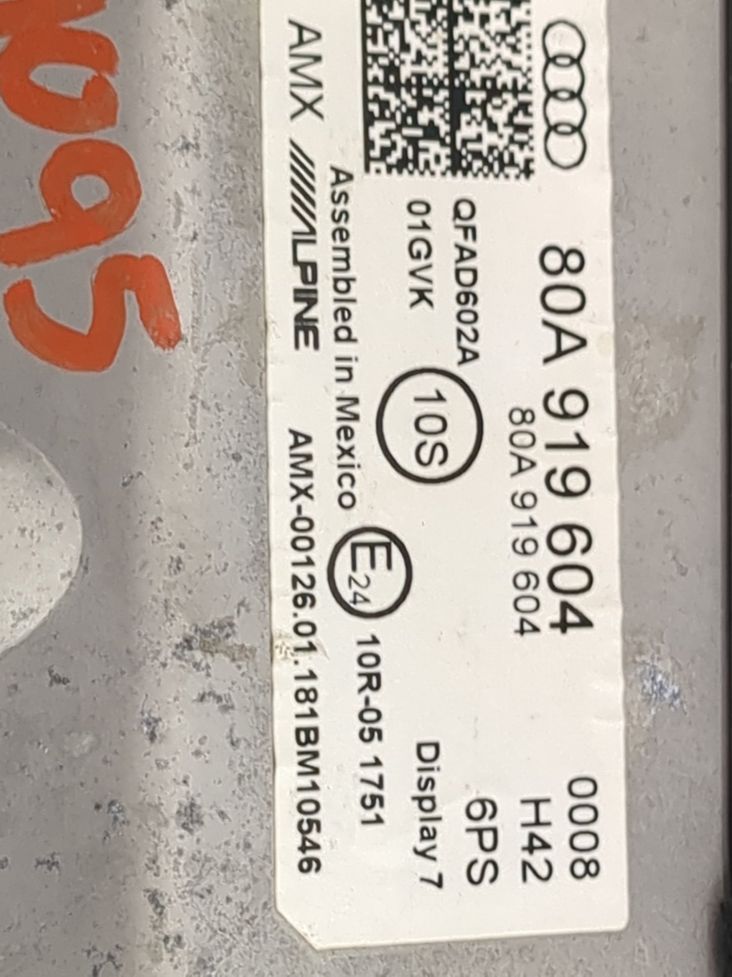 2018-2020 Audi Q5 Information Display Screen 1483723 - Oemusedautoparts1.com