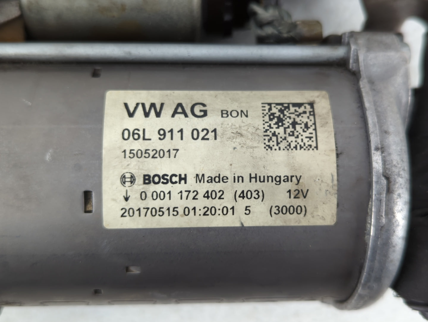 2018-2020 Audi Q5 Car Starter Motor Solenoid OEM P/N:06L 911 021 Fits Fits 2017 2018 2019 2020 OEM Used Auto Parts - Oemused