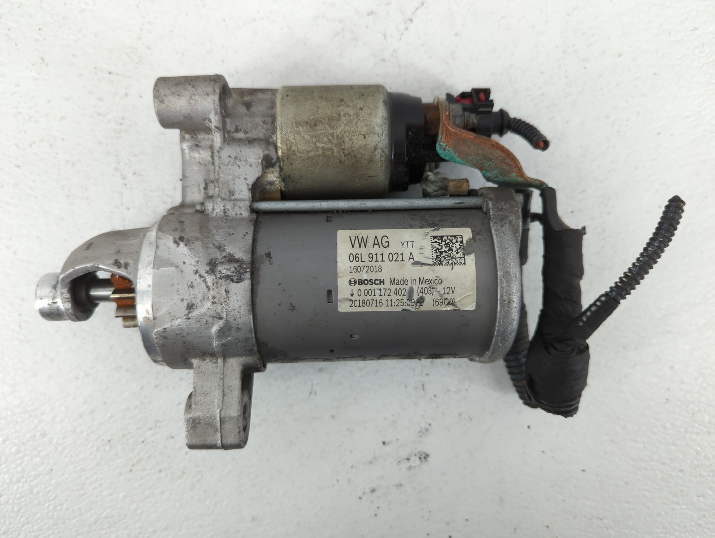 2018-2020 Audi Q5 Car Starter Motor Solenoid OEM P/N:06L 911 021 A Fits Fits 2017 2018 2019 2020 OEM Used Auto Parts - Oemus