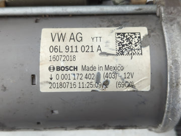 2018-2020 Audi Q5 Car Starter Motor Solenoid OEM P/N:06L 911 021 A Fits Fits 2017 2018 2019 2020 OEM Used Auto Parts