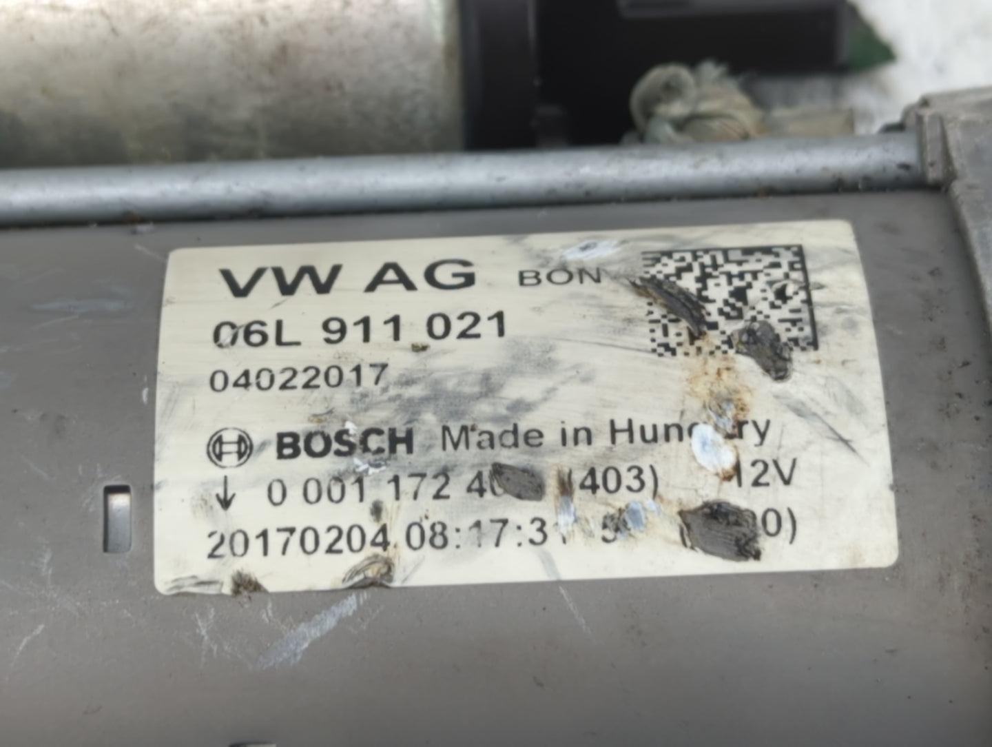 2018-2020 Audi Q5 Car Starter Motor Solenoid OEM P/N:06L 911 021 Fits Fits 2017 2018 2019 2020 OEM Used Auto Parts - Oemused