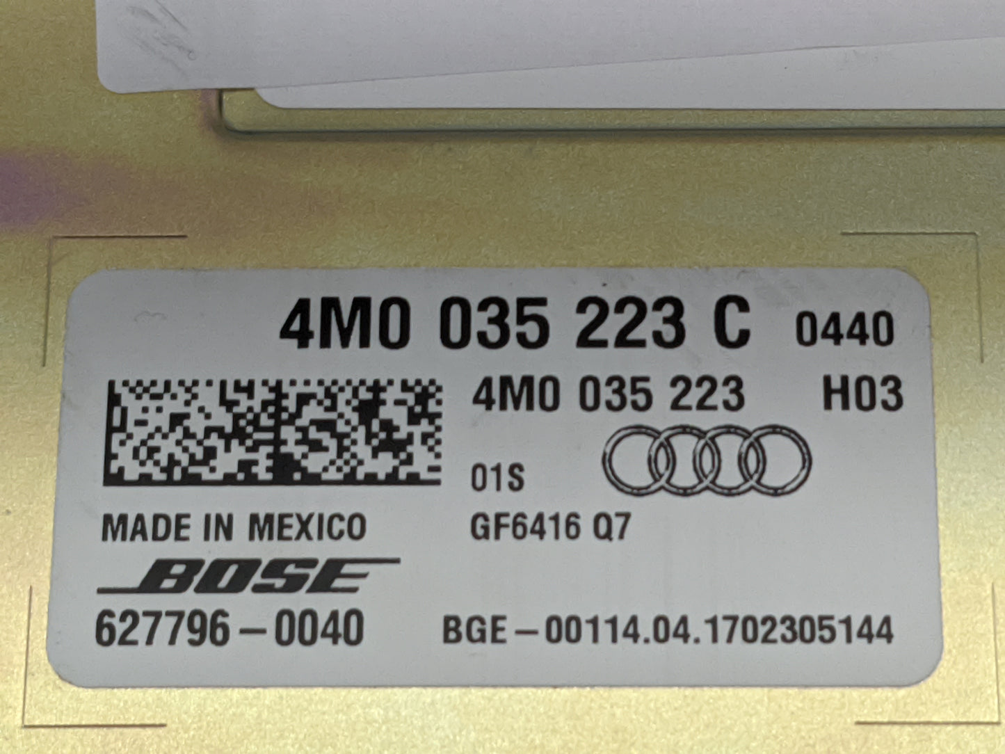 2017-2019 Audi Q7 Radio Speaker Amplifier 1478993 - Oemusedautoparts1.com