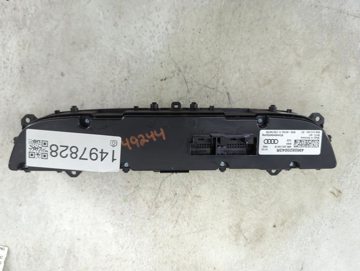 2017-2019 Audi Q7 Climate Control Module Temperature AC/Heater Replacement P/N:4M0820043R 4M0.820.043.R Fits Fits 2017 2018 