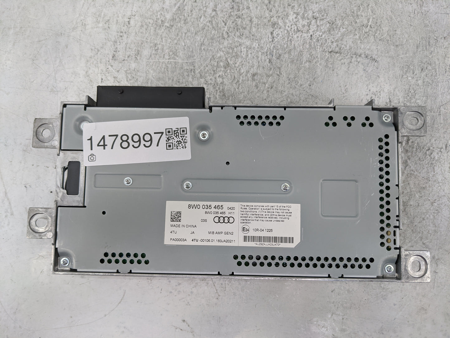 Audi S4 Radio Speaker Amplifier 8w0035465 1478997 - Oemusedautoparts1.com