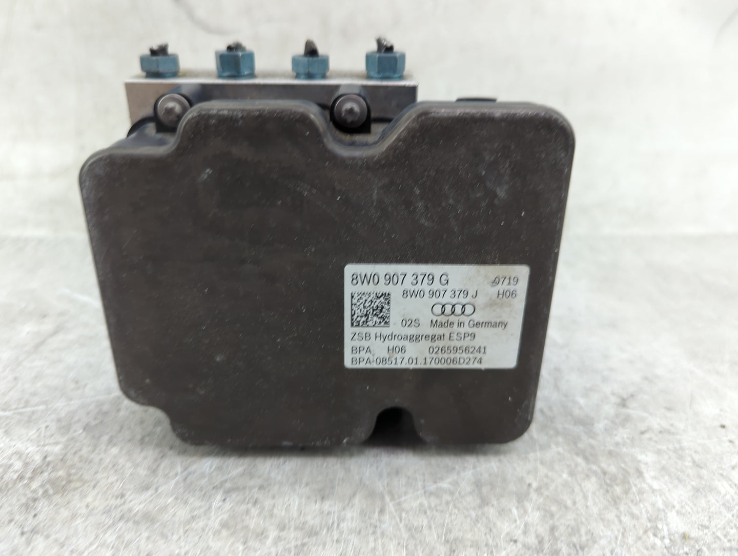 2018 Audi S5 ABS Pump Control Module Replacement P/N:8W0907379G 8W0907379J, 0265956241, 8W0614517K, 0265256306 Fits OEM Used