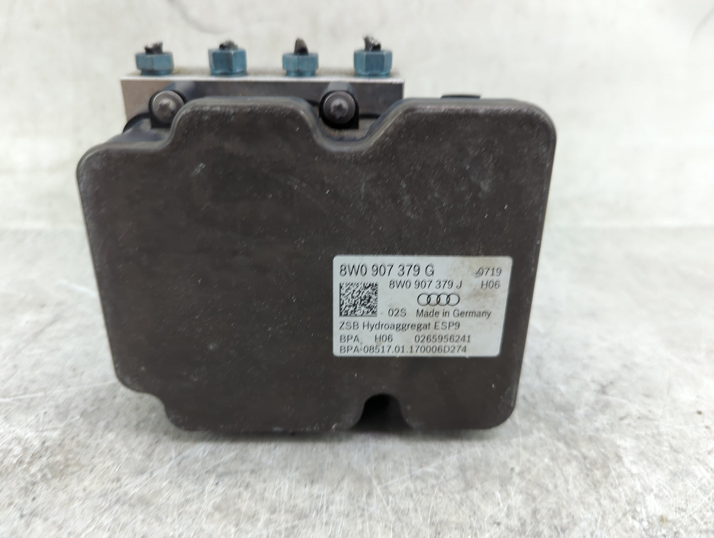 2018 Audi S5 ABS Pump Control Module Replacement P/N:8W0907379G 8W0907379J, 0265956241, 8W0614517K, 0265256306 Fits OEM Used