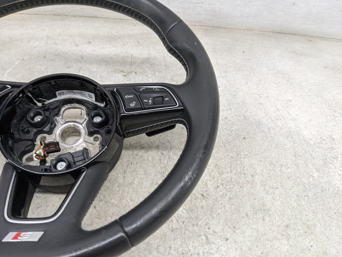 2018 Audi S5 Steering Wheel Oem Black - Oemusedautoparts1.com