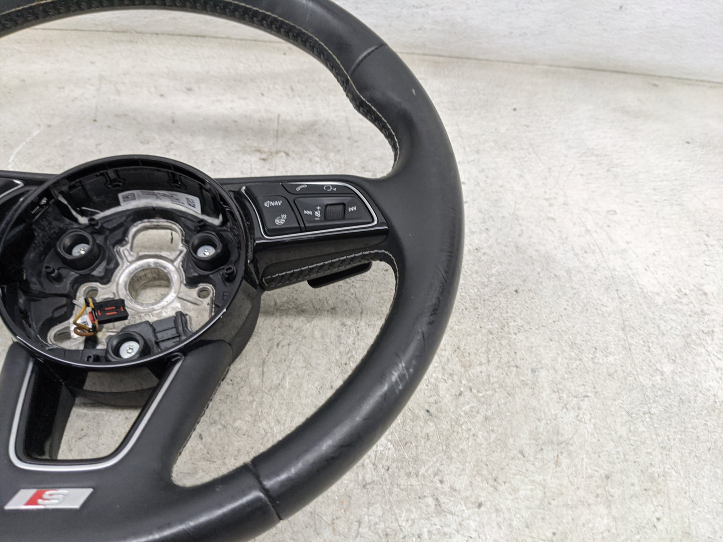 2018 Audi S5 Steering Wheel Oem Black - Oemusedautoparts1.com