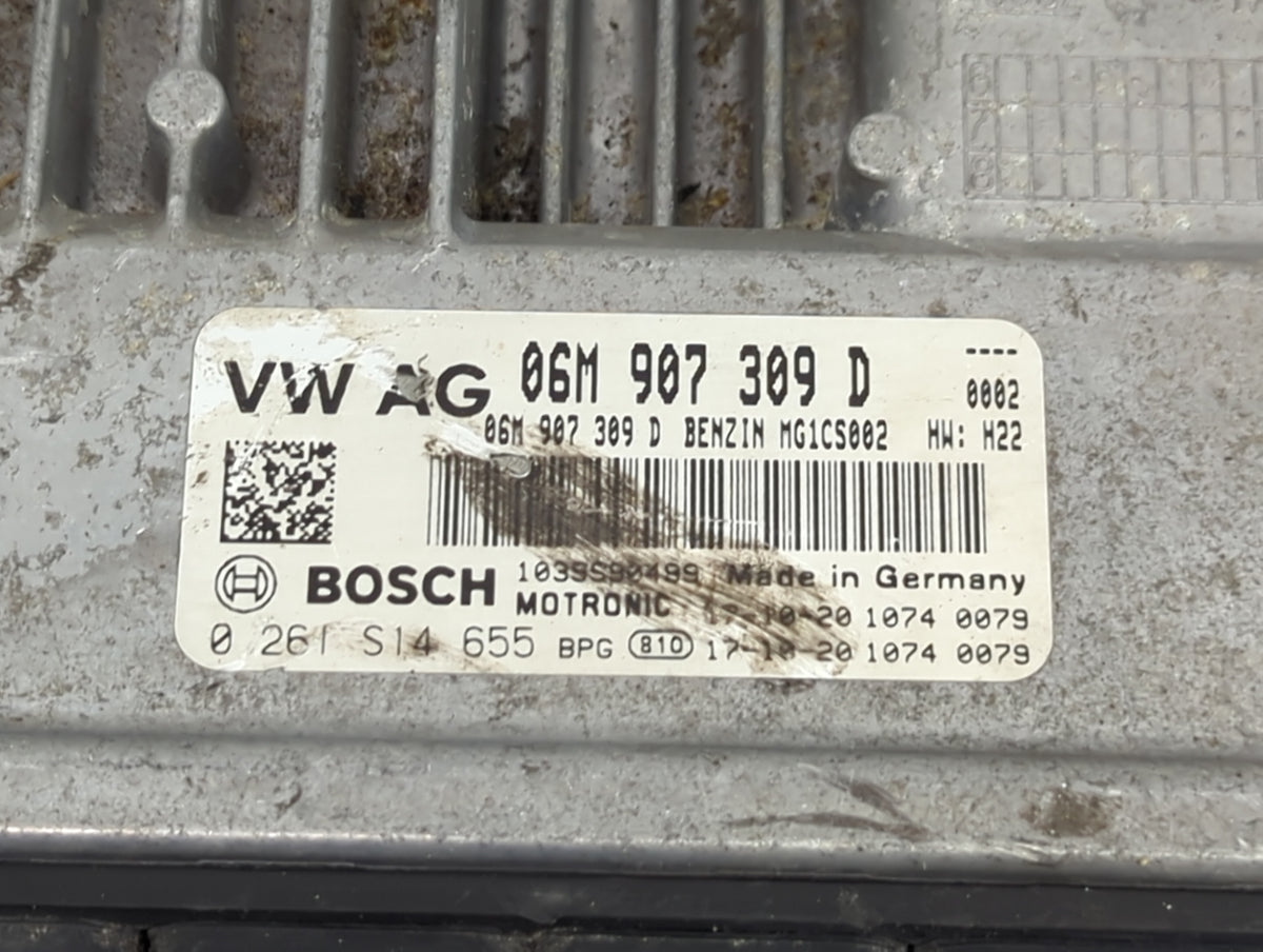 2018 Audi S5 PCM Engine Control Computer ECU ECM PCU OEM P/N:06M907309D 0261S14655 OEM Used Auto Parts - Oemusedautoparts1.c