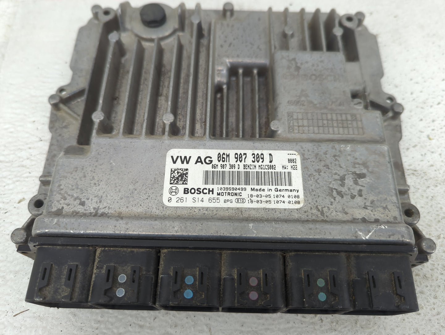2019-2020 Audi Sq5 PCM Engine Control Computer ECU ECM PCU OEM P/N:06M907309D 0261S14655, 1039S90499 Fits Fits 2019 2020 OEM
