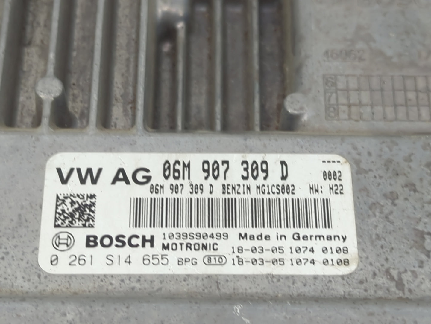 2019-2020 Audi Sq5 PCM Engine Control Computer ECU ECM PCU OEM P/N:06M907309D 0261S14655, 1039S90499 Fits Fits 2019 2020 OEM