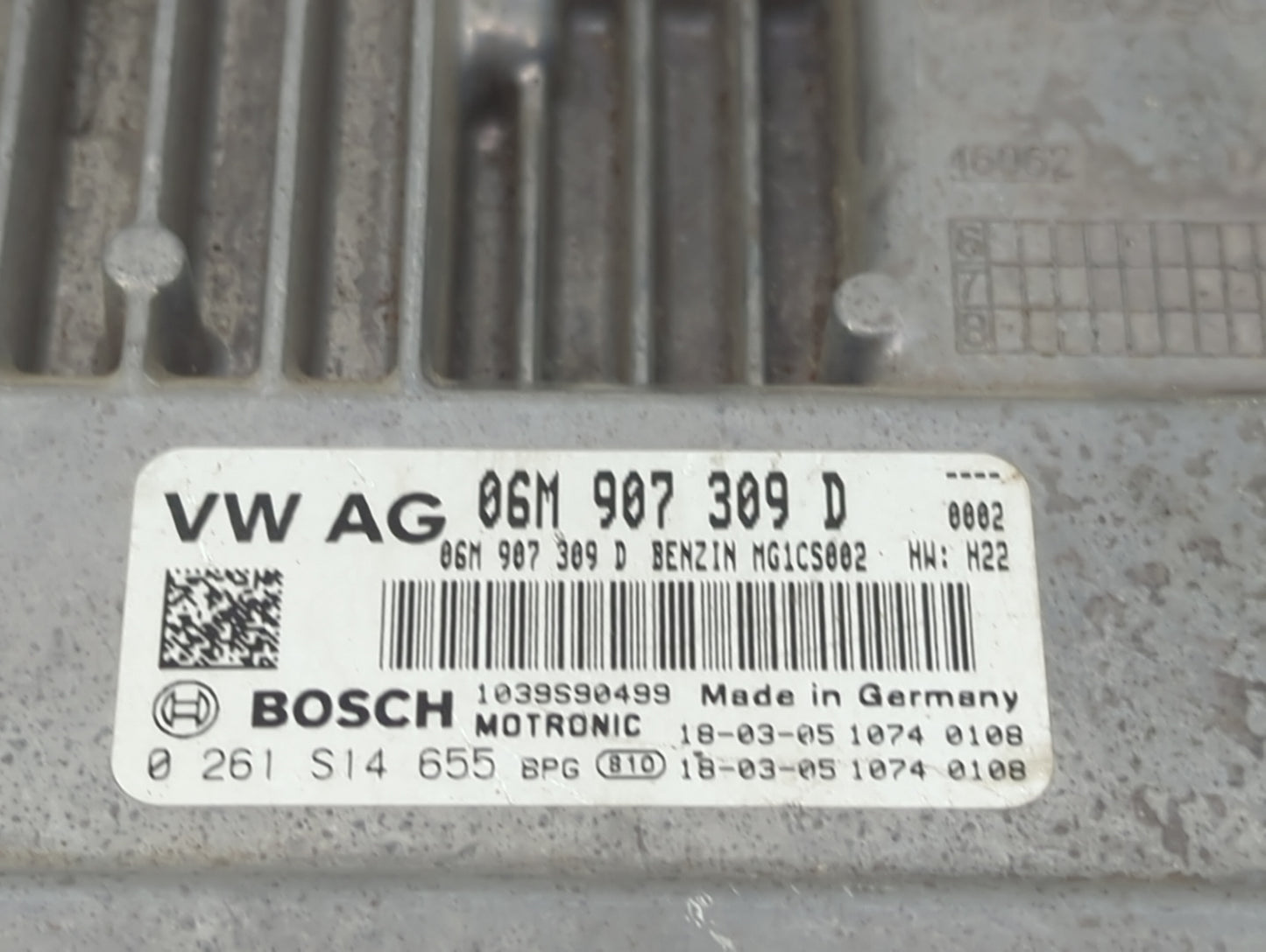 2019-2020 Audi Sq5 PCM Engine Control Computer ECU ECM PCU OEM P/N:06M907309D 0261S14655, 1039S90499 Fits Fits 2019 2020 OEM